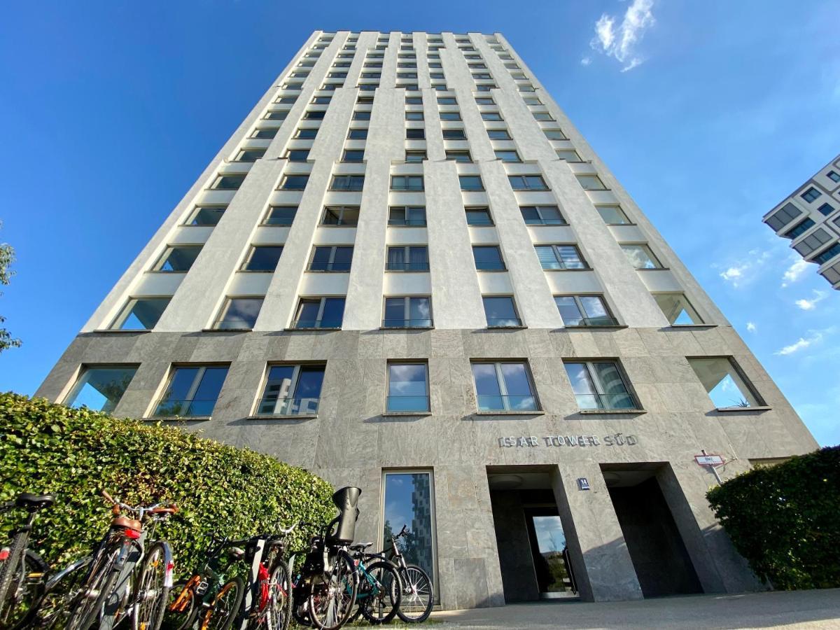 Alpen-Panorama Suite - Einzigartige Privatsuite Hoch Ueber Muenchen, 12Tes Og, Alpenblick, Loggia, Whirlpool, 15 Minuten Zum Zentrum, Ruhe Und Erholung In Der Stadt Muenchen Fuer Privat Und Geschaeftlich Reisende Eksteriør bilde