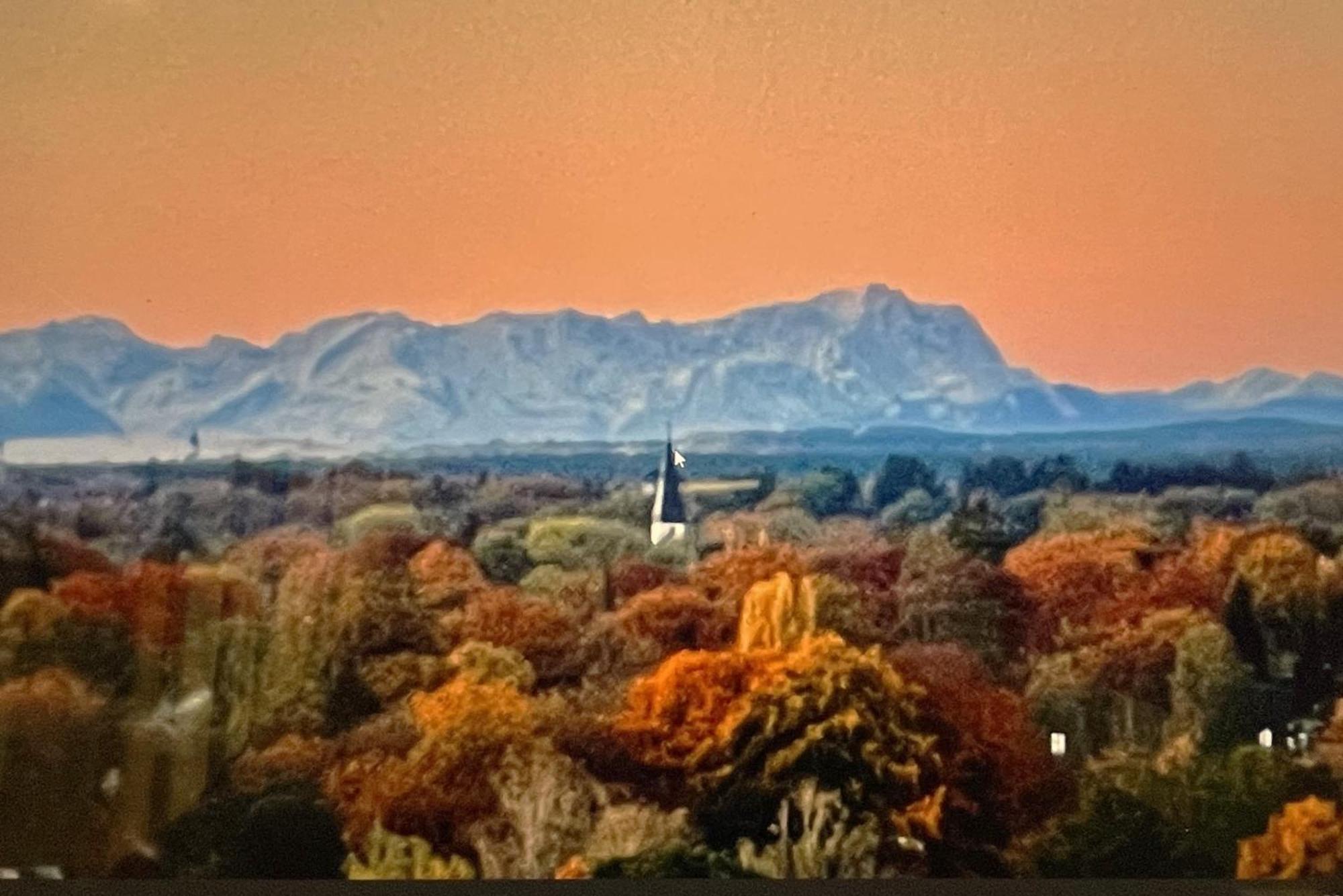 Alpen-Panorama Suite - Einzigartige Privatsuite Hoch Ueber Muenchen, 12Tes Og, Alpenblick, Loggia, Whirlpool, 15 Minuten Zum Zentrum, Ruhe Und Erholung In Der Stadt Muenchen Fuer Privat Und Geschaeftlich Reisende Eksteriør bilde